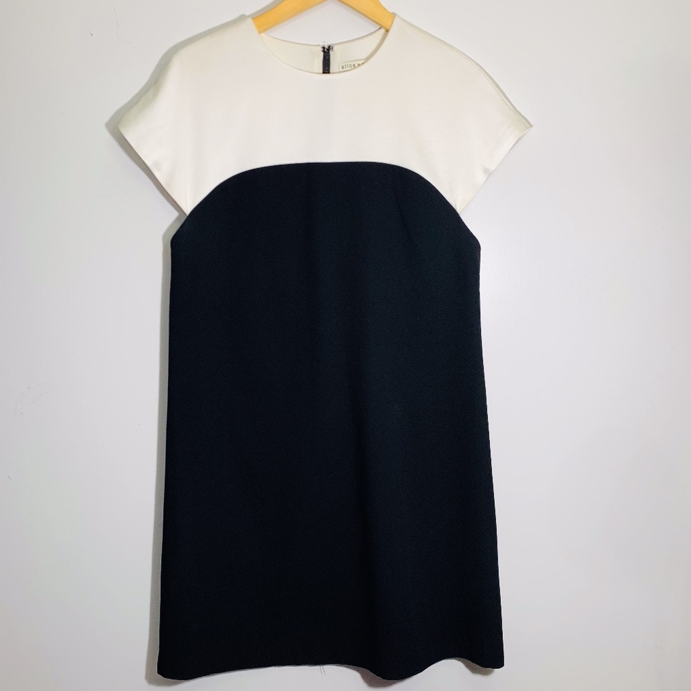 Alice and Olivia Shift Color Block Dress Size 8